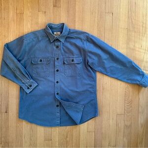 Woolrich - Thick Cotton Mens Button Down Shirt, Chamois